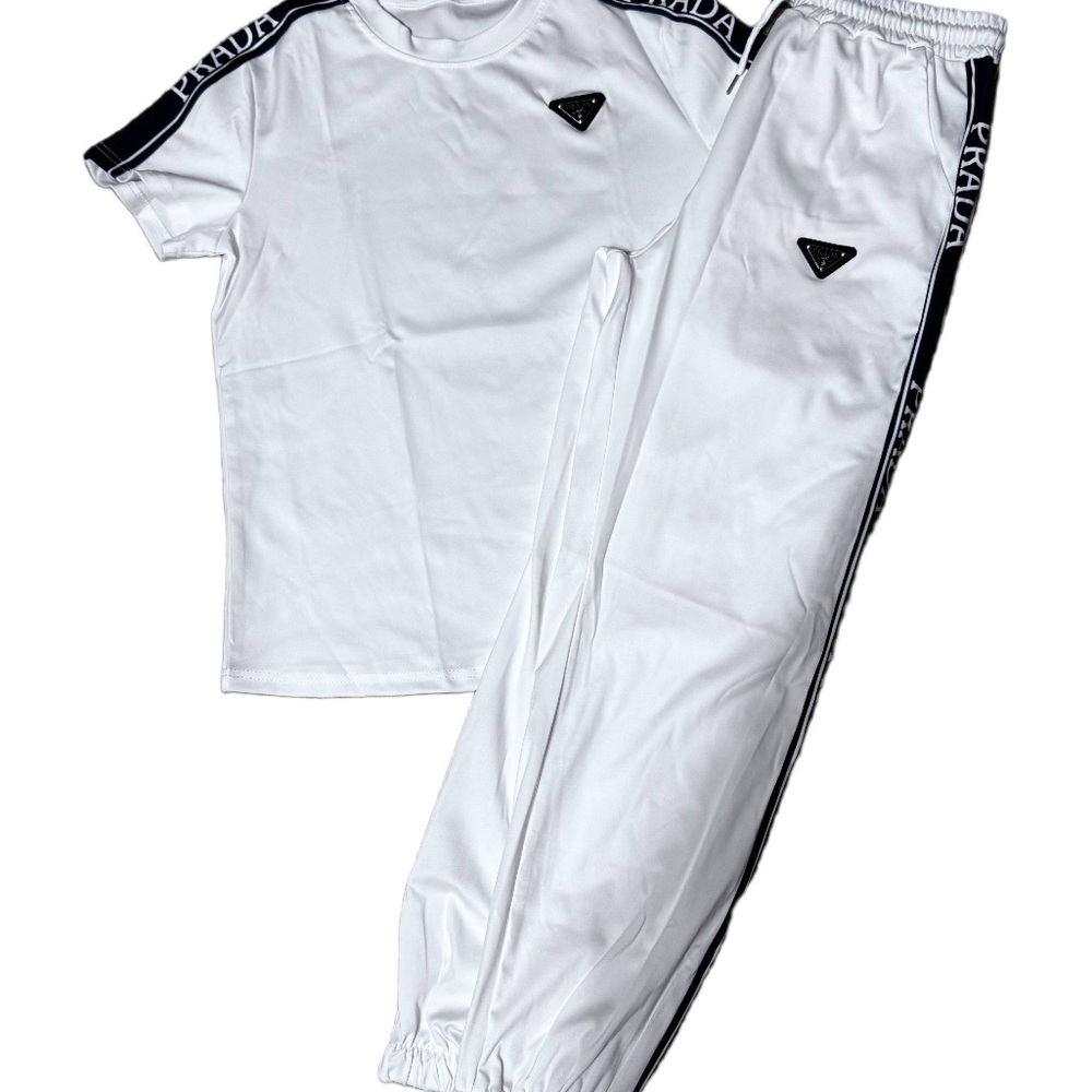 & Other Stories White and Black Jogger Set